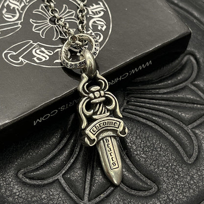 Small Retro Dagger Necklace