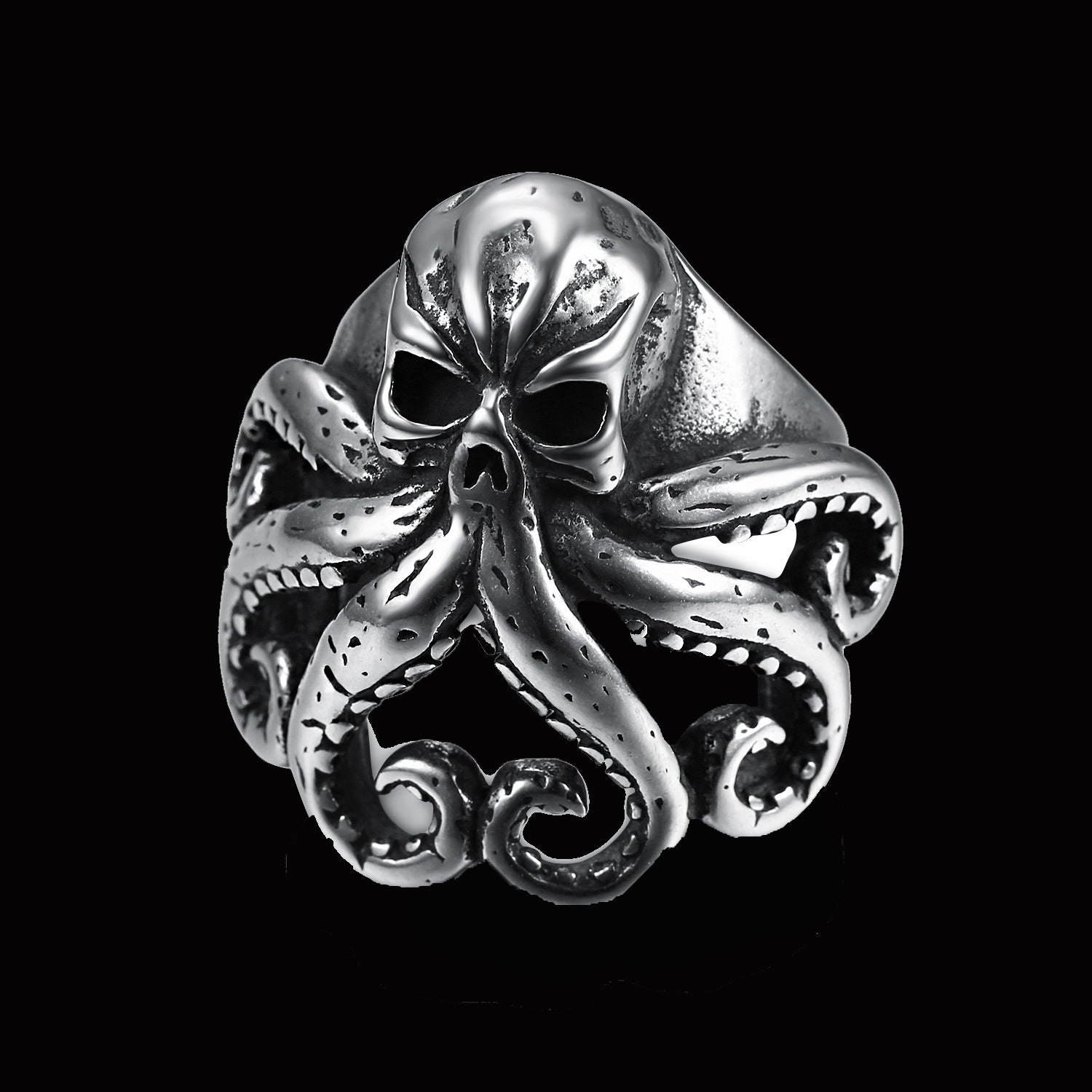 Pirate octopus tentacle punk style ring