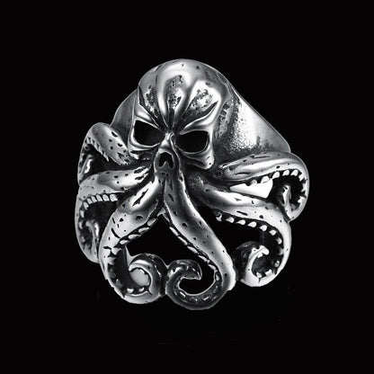 Pirate octopus tentacle punk style ring