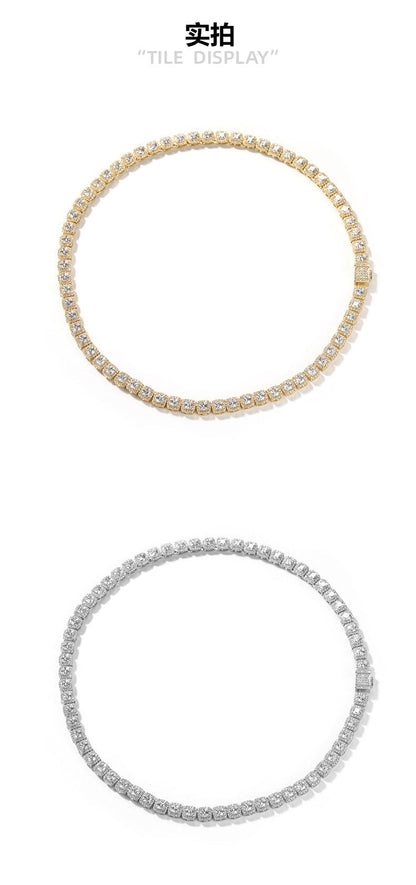 mens gold Gold Plated Rock Candy Chain necklace