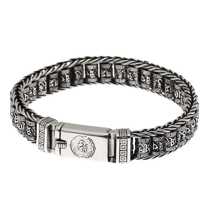 Six-character mantra roller bracelet
