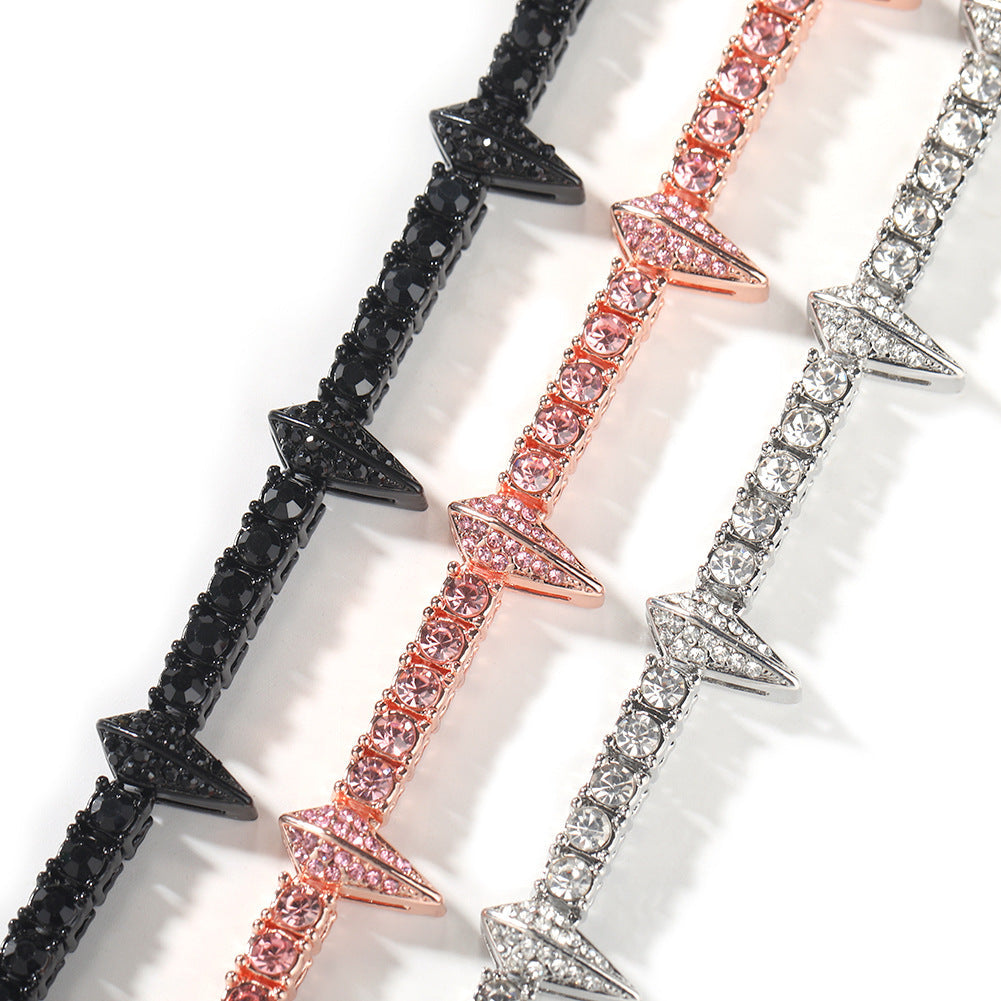 diamond tennis chain Black Panther bracelet