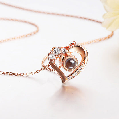 Heart Shaped Projection necklace