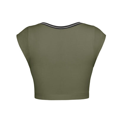 Slim Fit Ultra Short Sexy Spicy Girls Top Knitted Thread T-shirt