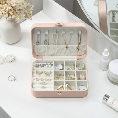 Nine-grid multifunctional portable jewelry box
