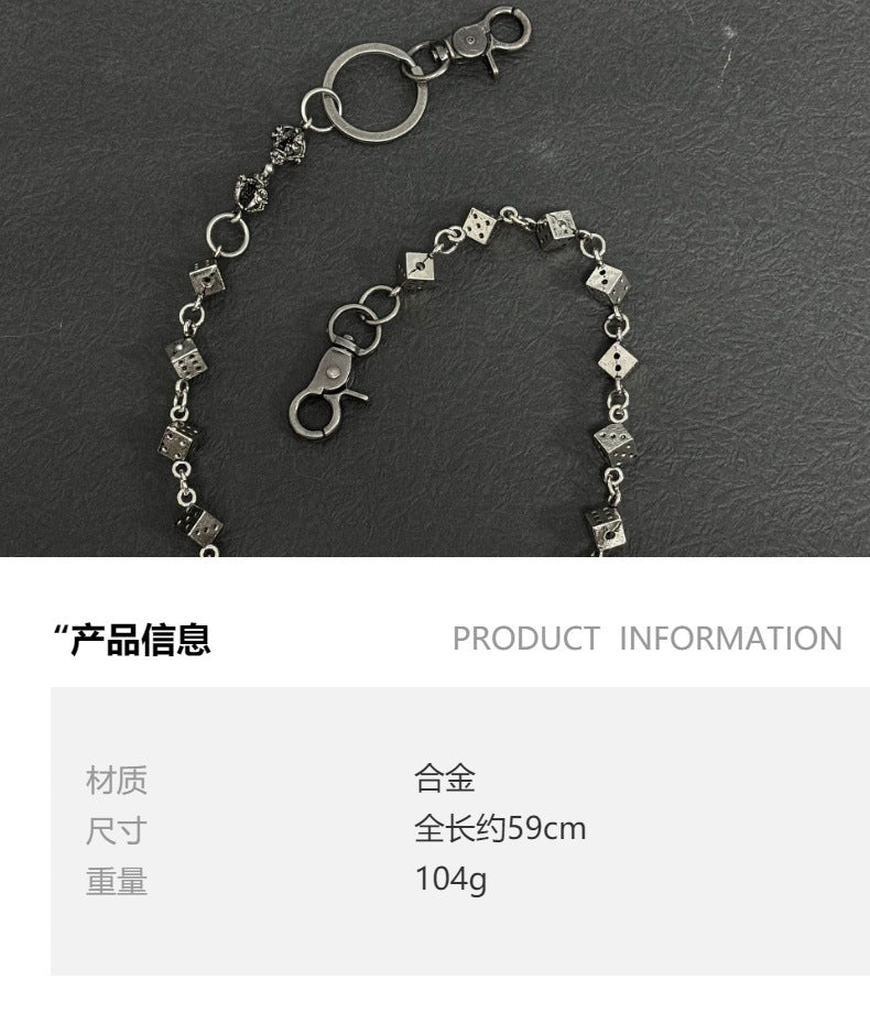 vajra dice metal waist chain