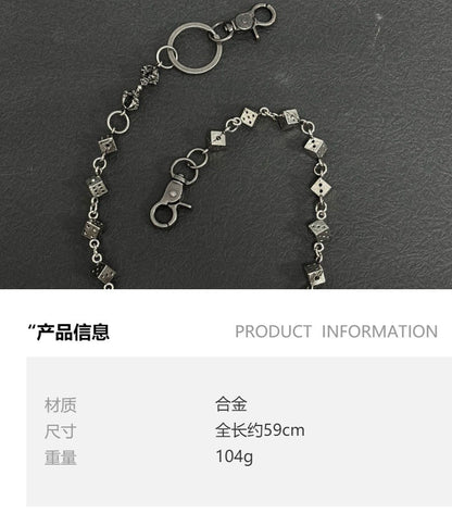 vajra dice metal waist chain