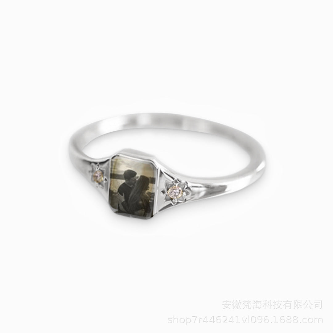 uv color printing birthstone ring