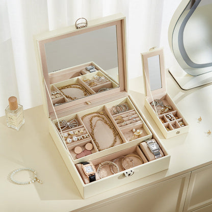 European-style high-end mirror and large capacity jewelry box