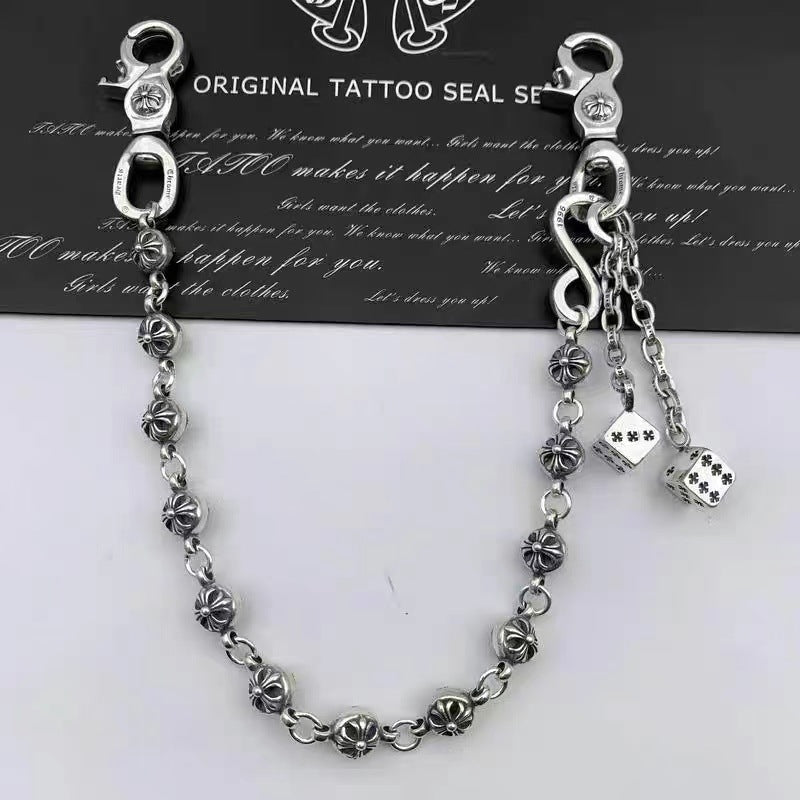 Retro chain waist trouser chain bag chain Key chain Retro dagger