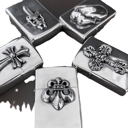flame cross sword tongue anchor retro lighter
