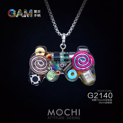 Original Cyberpunk Retro Industrial Wind Necklace Hip Hop Gamepad Pendant