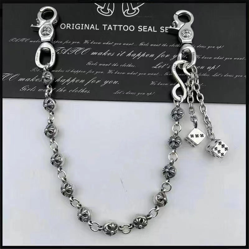 Retro chain waist trouser chain bag chain