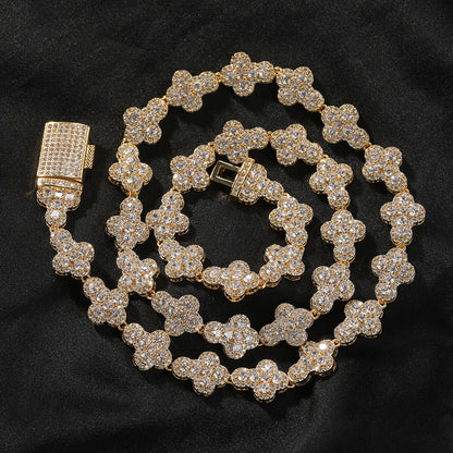 diamond necklace cross moissanite chain