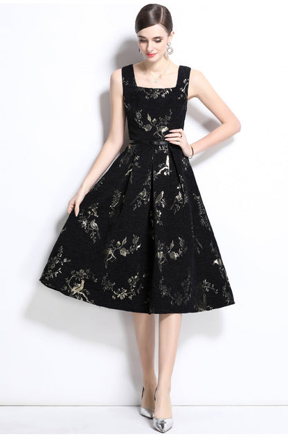 Summer sleeveless floral dress