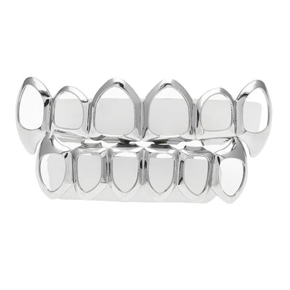 Hip-hop polished braces with gold electroplating