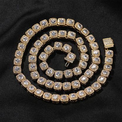 mens gold Gold Plated Rock Candy Chain necklace