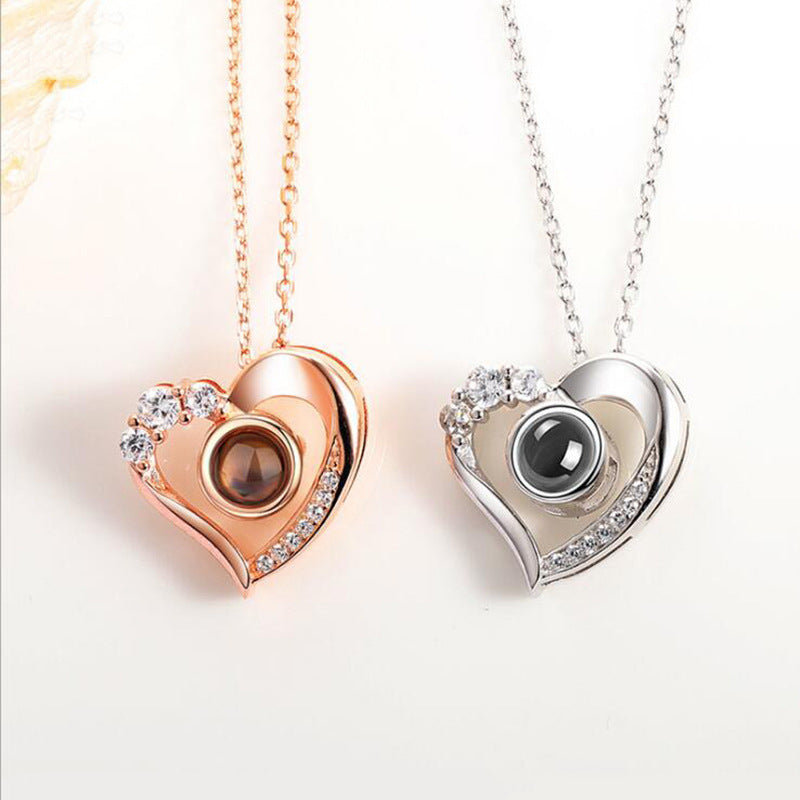 Heart Shaped Projection necklace