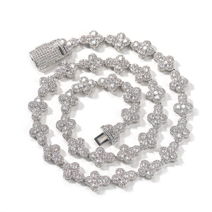 diamond necklace cross moissanite chain