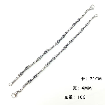 Vajra stainless steel retro simple bracelet
