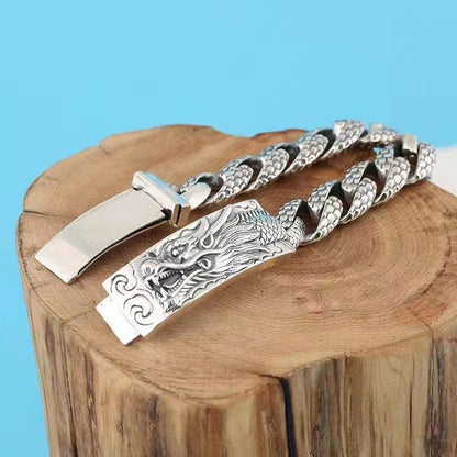 Domineering dragon pattern bracelet