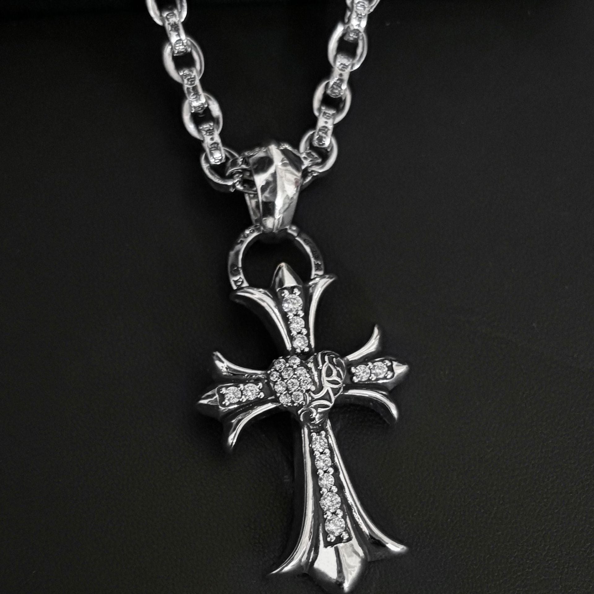 cross love letter chain necklace