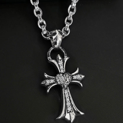 cross love letter chain necklace