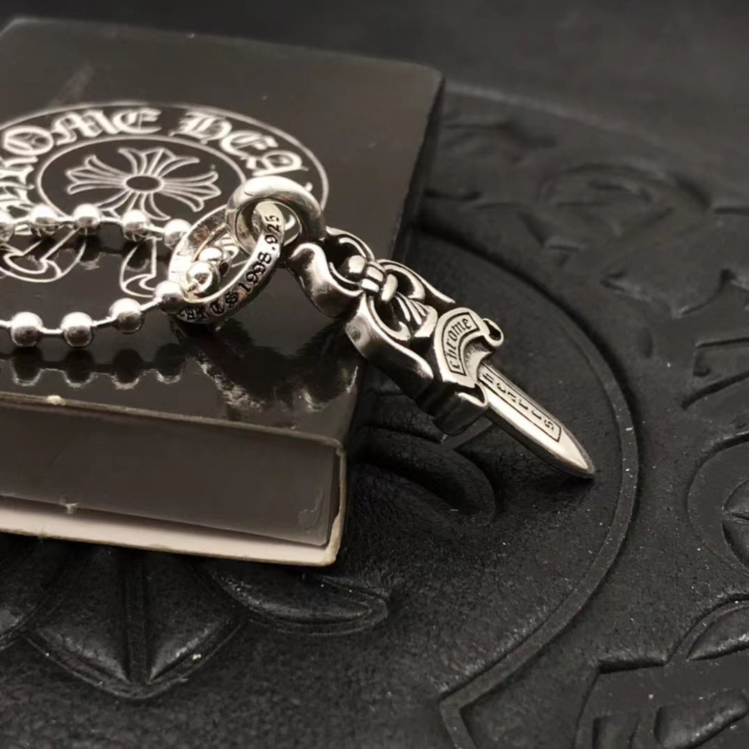 Small Retro Dagger Necklace