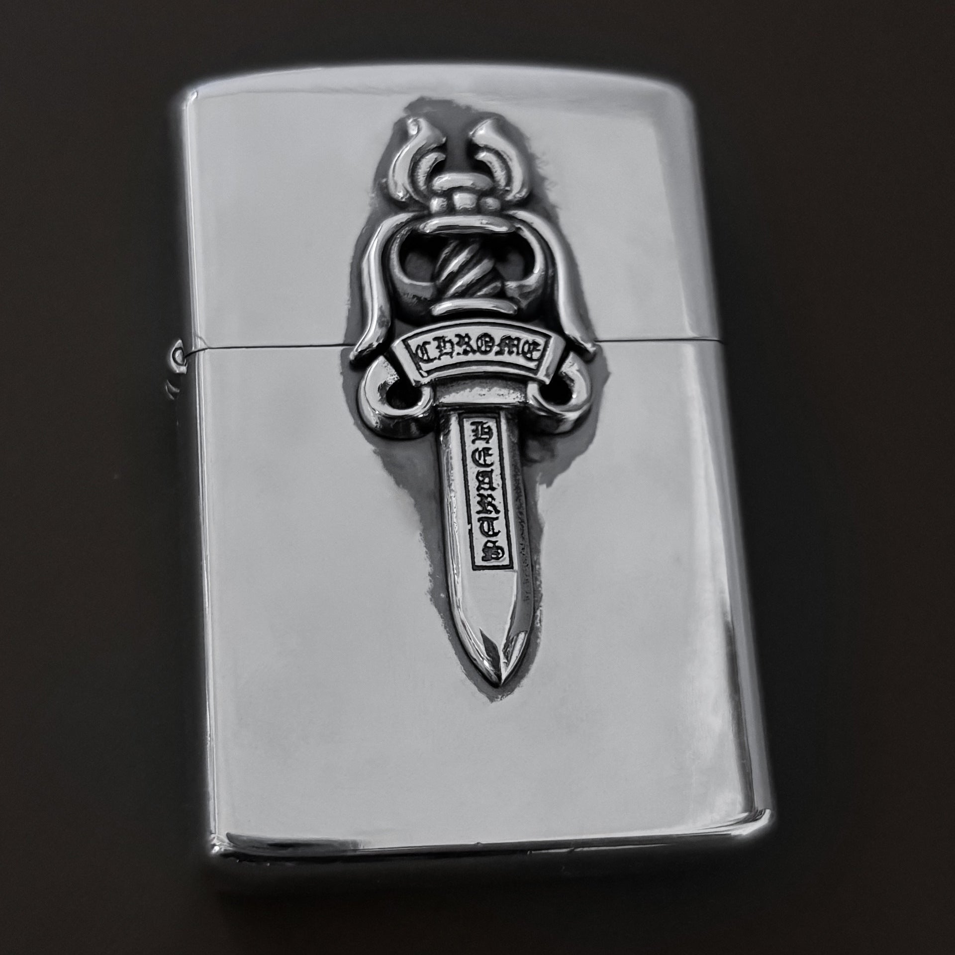 flame cross sword tongue anchor retro lighter