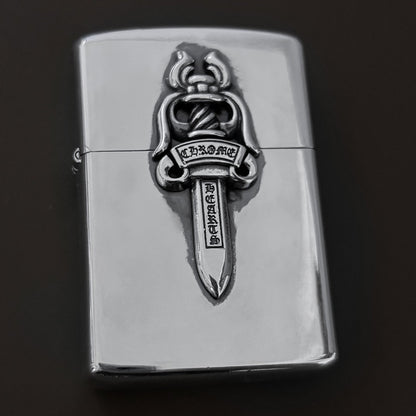 flame cross sword tongue anchor retro lighter