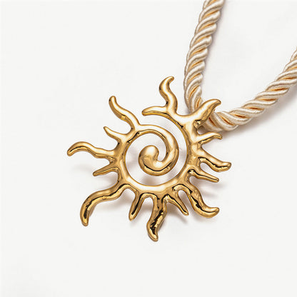 starfish necklace conch sun thick rope necklace