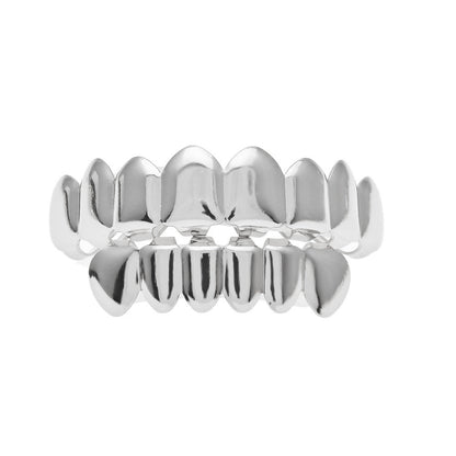 Hip-hop polished braces with gold electroplating