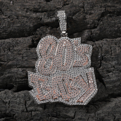 80Sbaby hip-hop diamond necklace