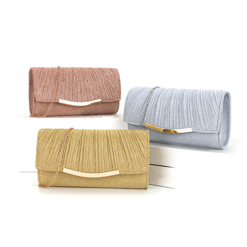 Pleated pleated Handbag Party