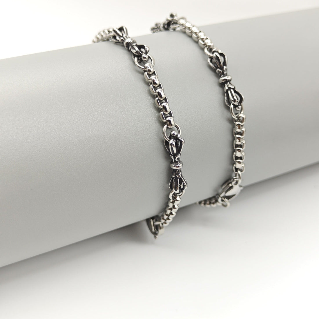Vajra stainless steel retro simple bracelet