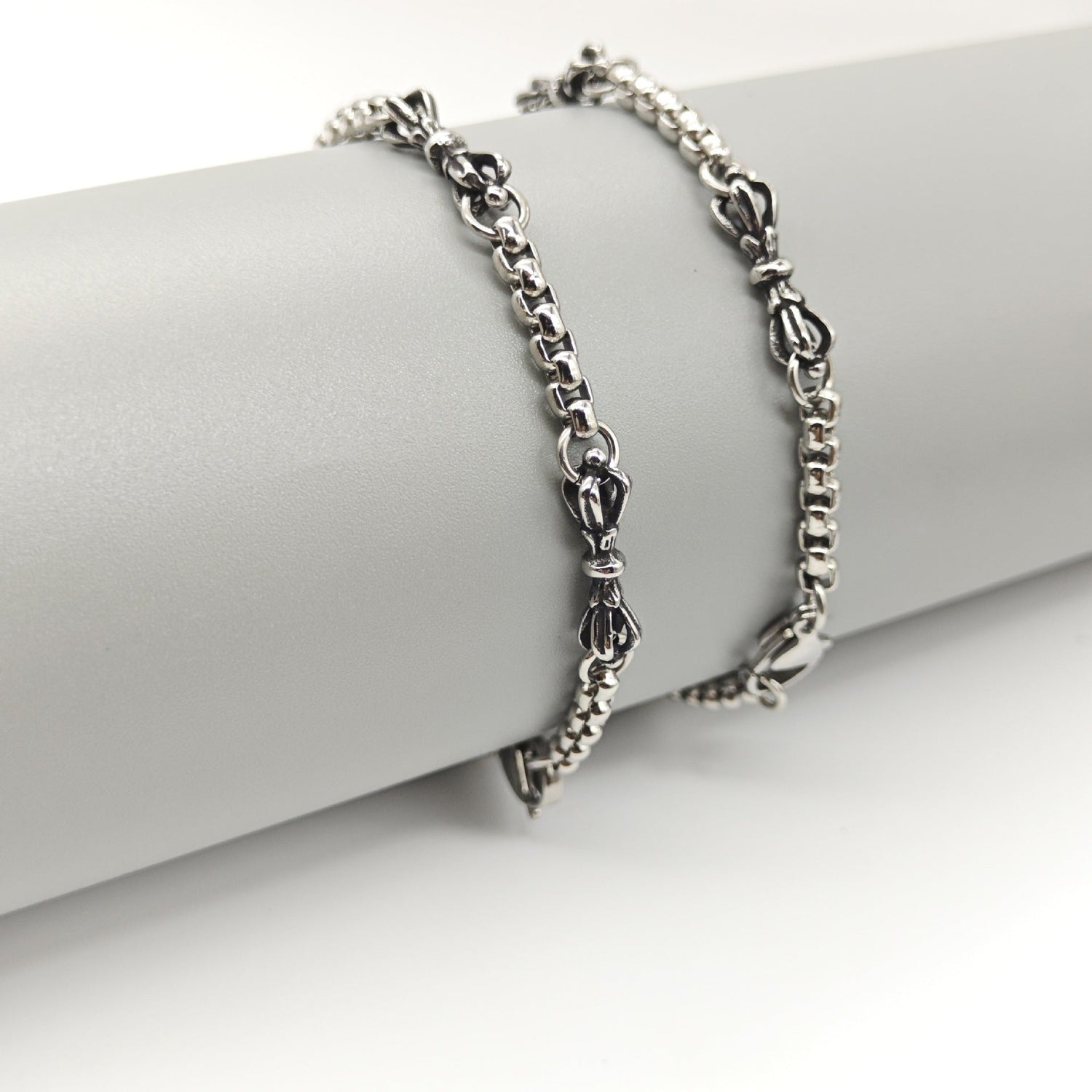 Vajra stainless steel retro simple bracelet