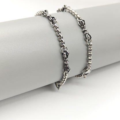 Vajra stainless steel retro simple bracelet