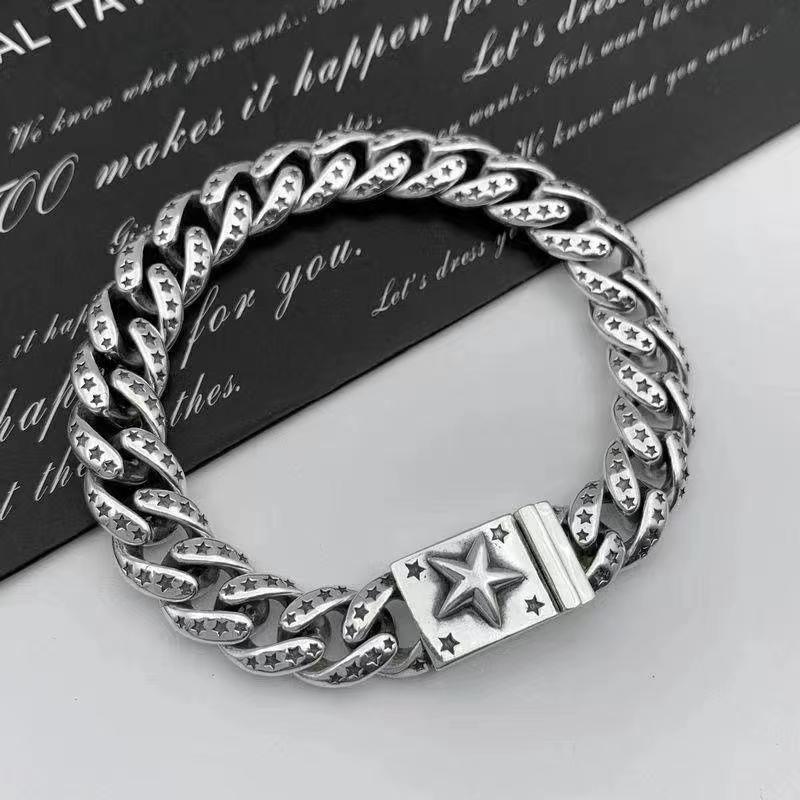 Retro domineering bracelet hip-hop personality men&