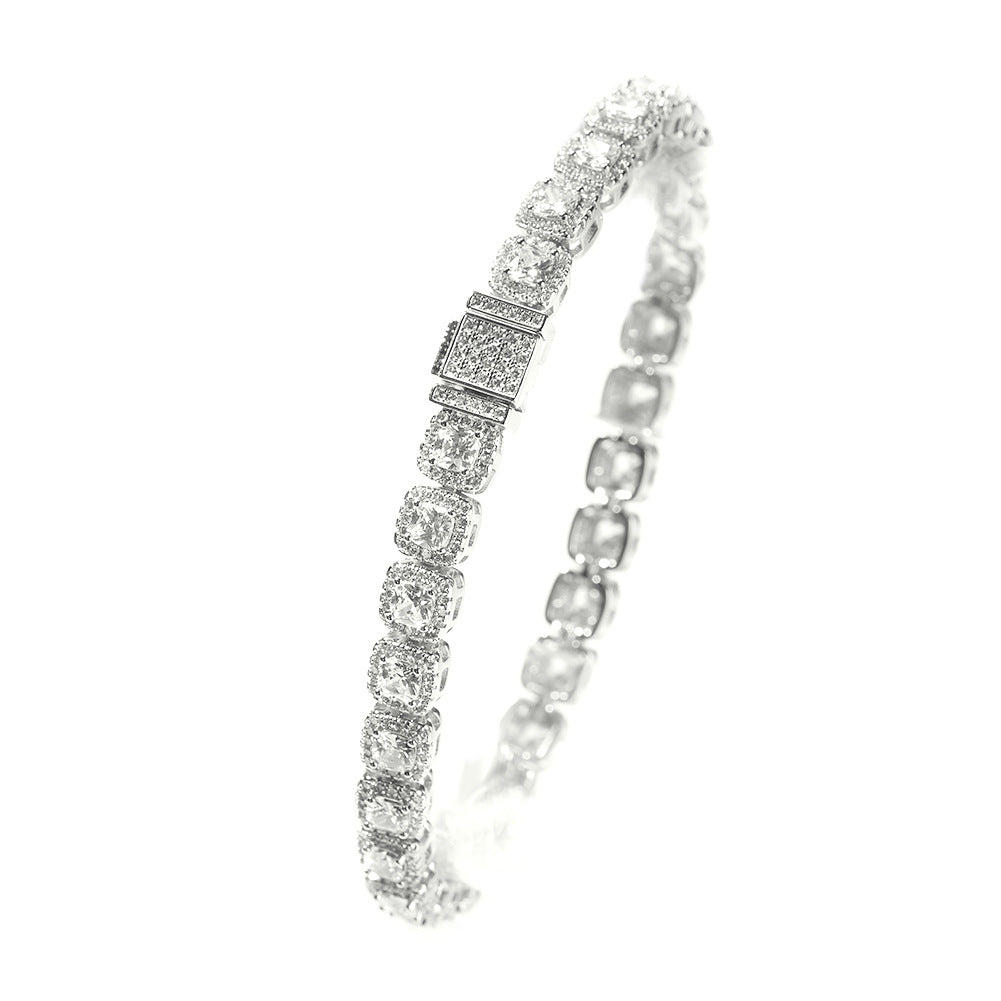 mens gold Gold Plated Rock Candy Chain necklace