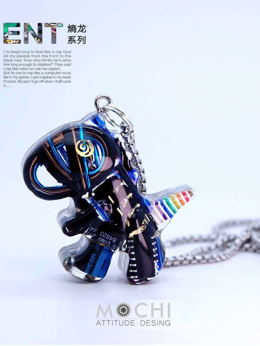 Original Cyberpunk Little Dinosaur Delicate High Design Couple Necklace