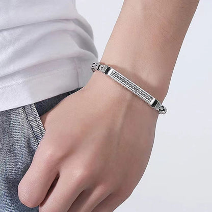 Fashion keel peace pattern braided bracelet