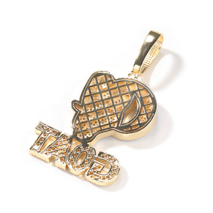 Goat Animal Diamond Pendant Men&
