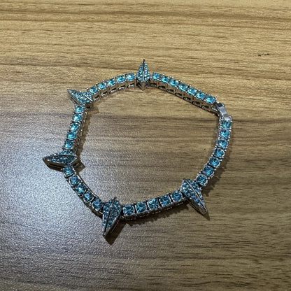 diamond tennis chain Black Panther bracelet