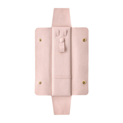 High-end microfiber leather necklace clutch bag
