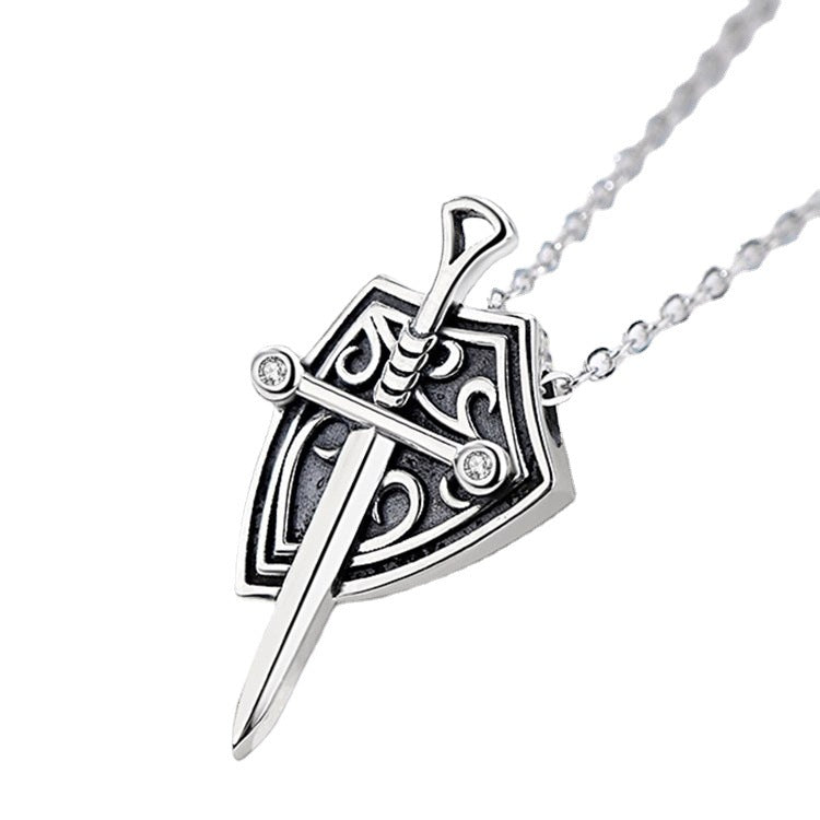 Princess and Knight Couple Necklace Men&