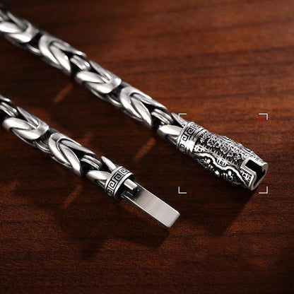 Protect peace and braided vajra pestle bracelet