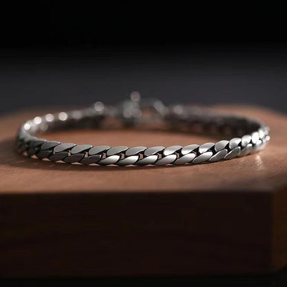 Flat whip Cuban bracelet