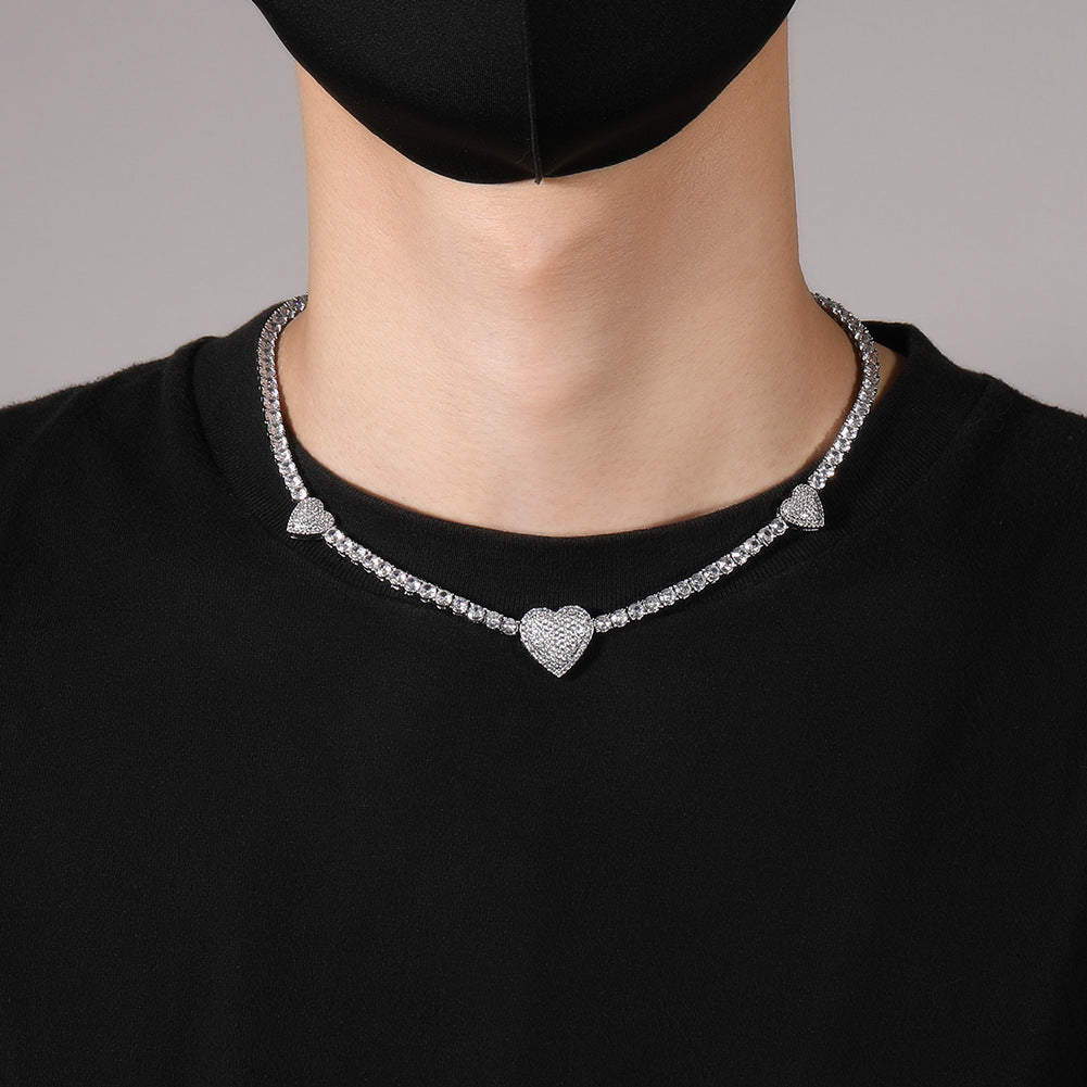 diamond tennis necklace butterfly chain