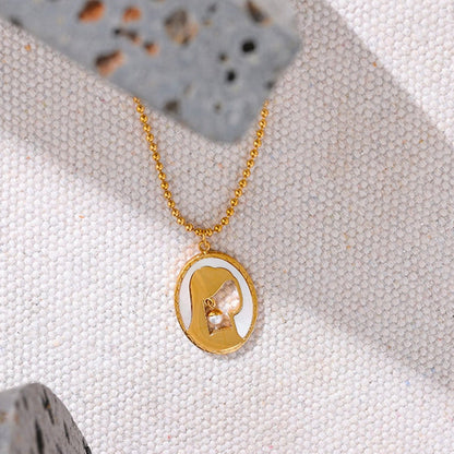 Girl with a pearl earring Pendant Necklace