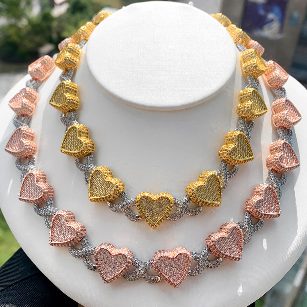 Zircon Infinity Heart Necklace